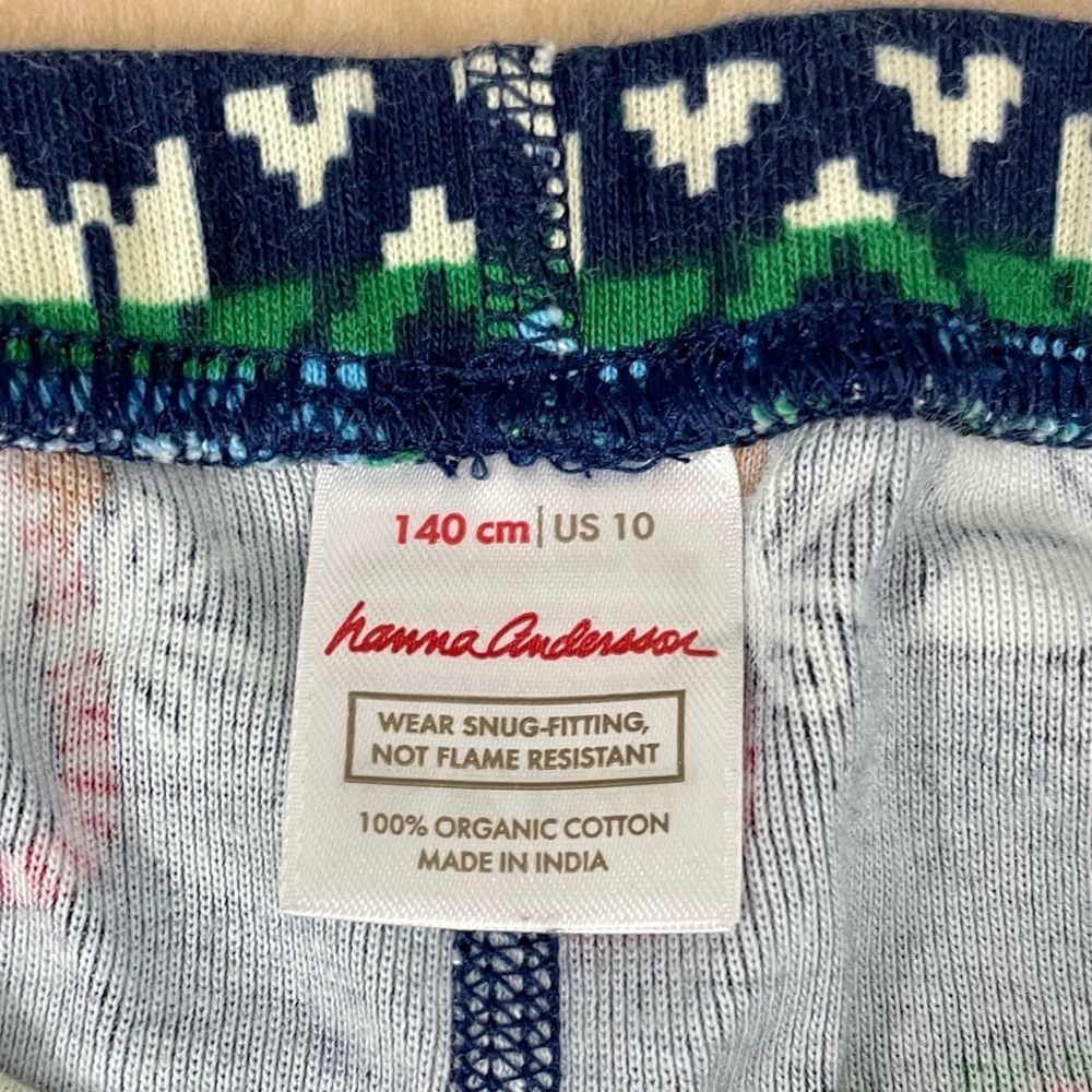 Hanna Andersson Pajamas Pants Boys 10 140 cm Gnome Sweet Gnome Bottoms Christmas - Picture 4 of 4